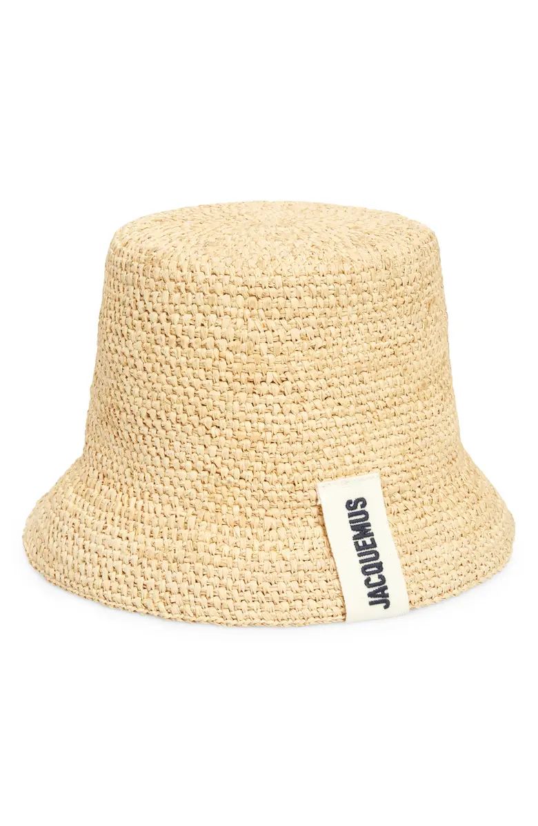 Jacquemus Le Bob Raffia Bucket Hat | Nordstrom | Nordstrom