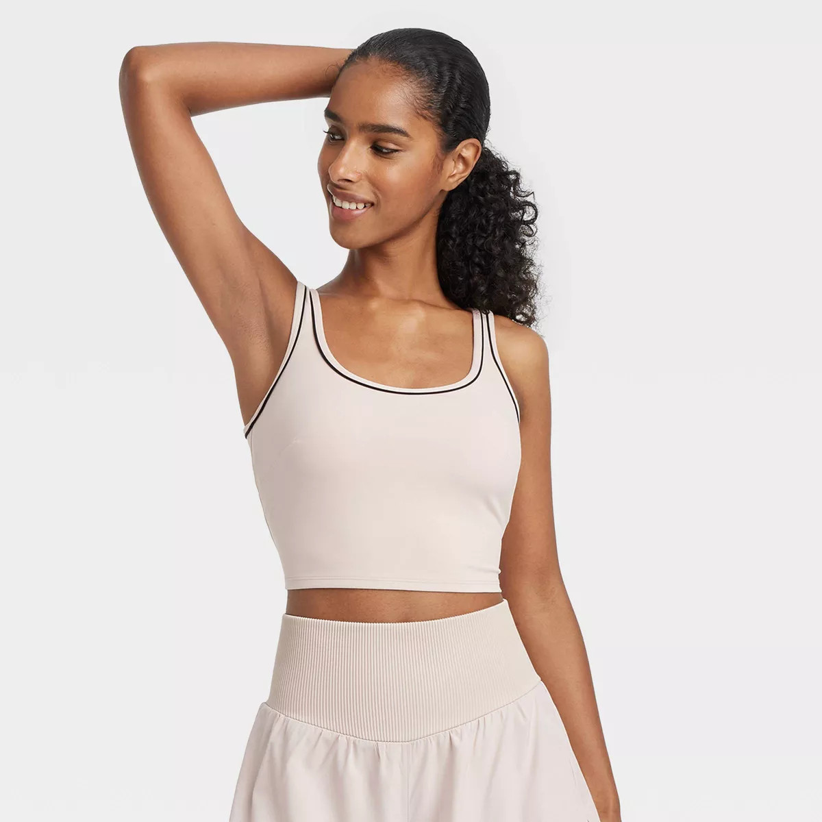 Women's Tipped Cropped Sports Bra - JoyLab™ | Target