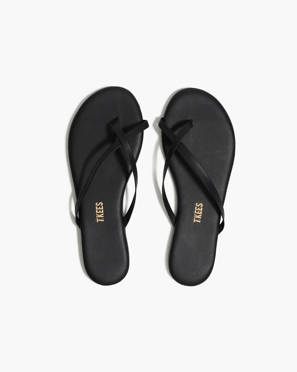 TKEES Riley Leather Sandals in Sable | TKEES