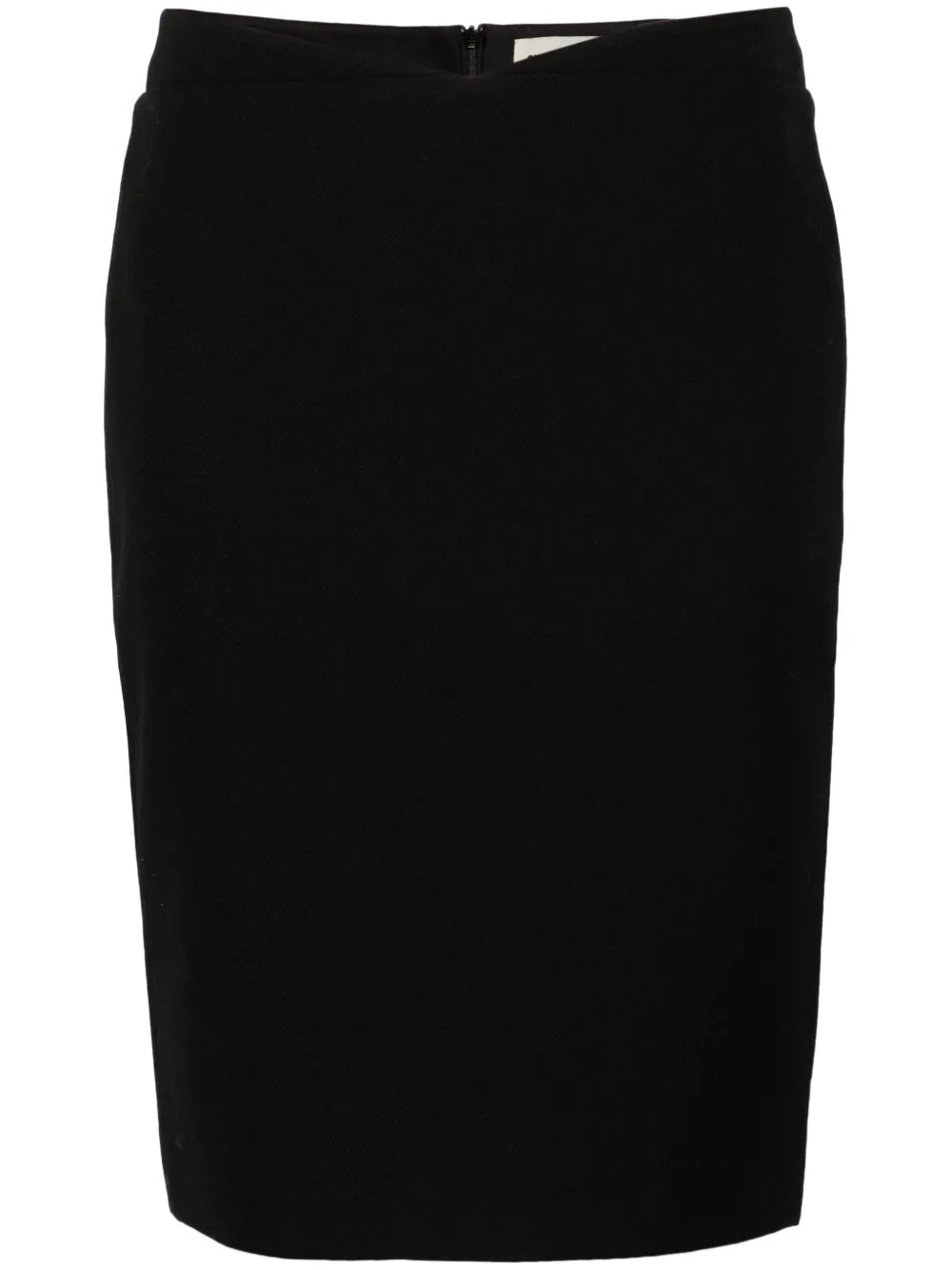 The DetailsSHUSHU/TONGmini pencil skirtHighlightsblack wool-silk blend interlock twill weave penc... | Farfetch Global