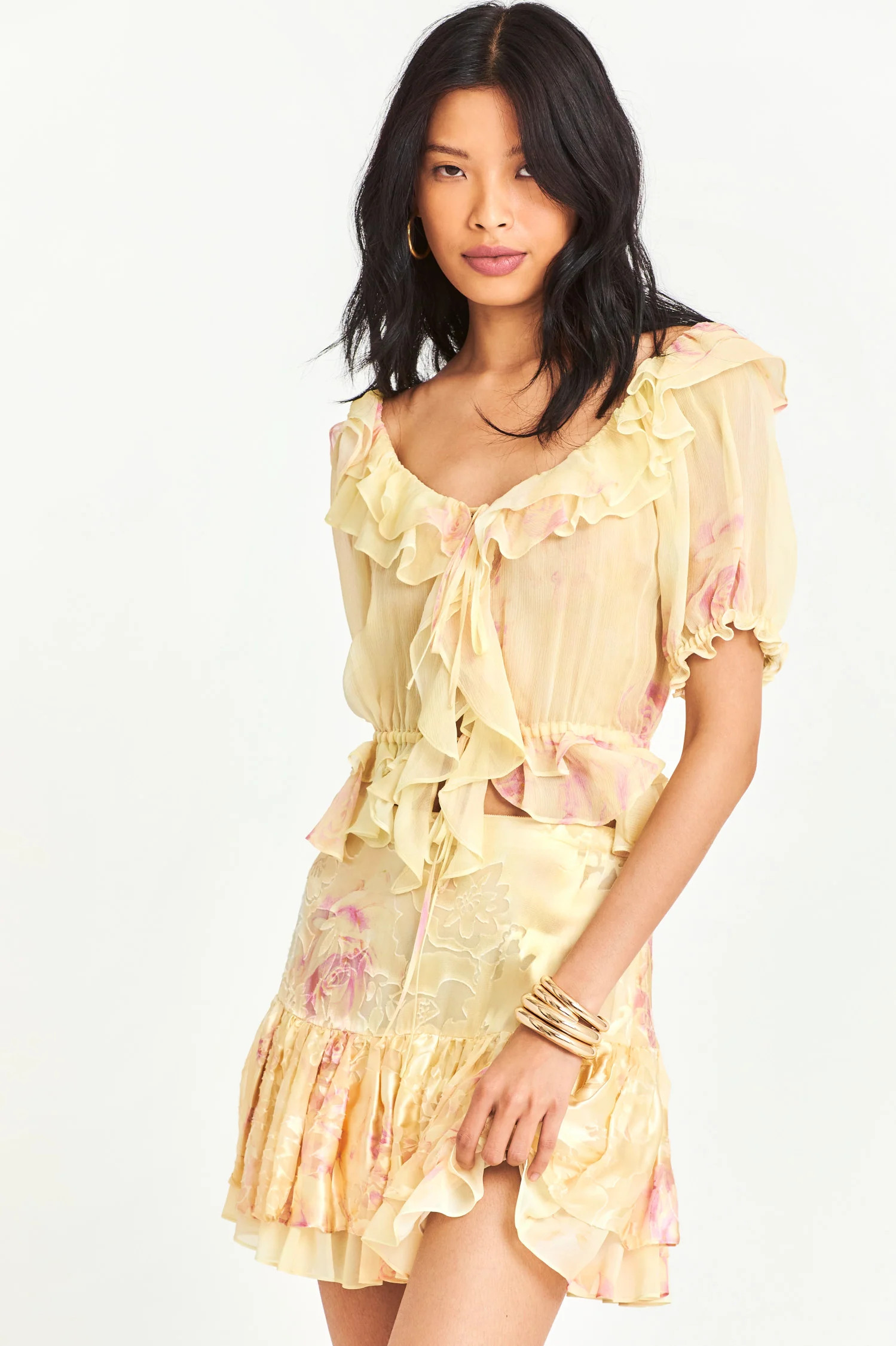 Tevy Mini Skirt | LOVESHACKFANCY