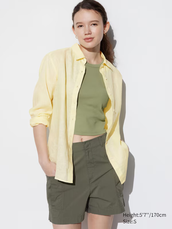 Premium Linen Long Sleeve Shirt | UNIQLO (US)