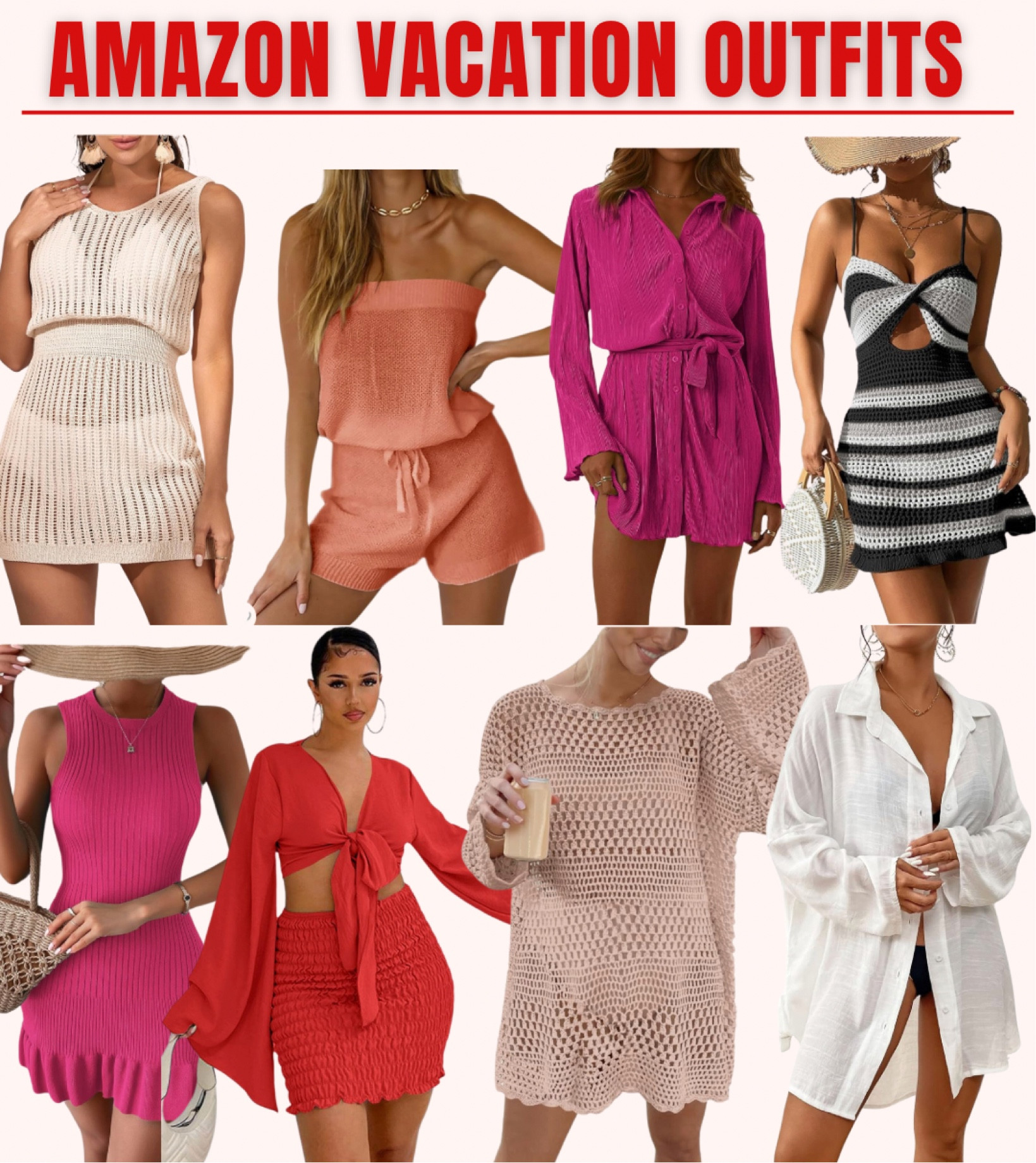 Vacation outfit ideas from Amazon #amazon #vacation #resort #beachwear #dresses #coverups

#LTKfindsunder50 #LTKtravel #LTKstyletip