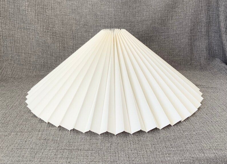 Clip on Shade: Natural White Linen Pleated Lampshade - Etsy Canada | Etsy (CAD)
