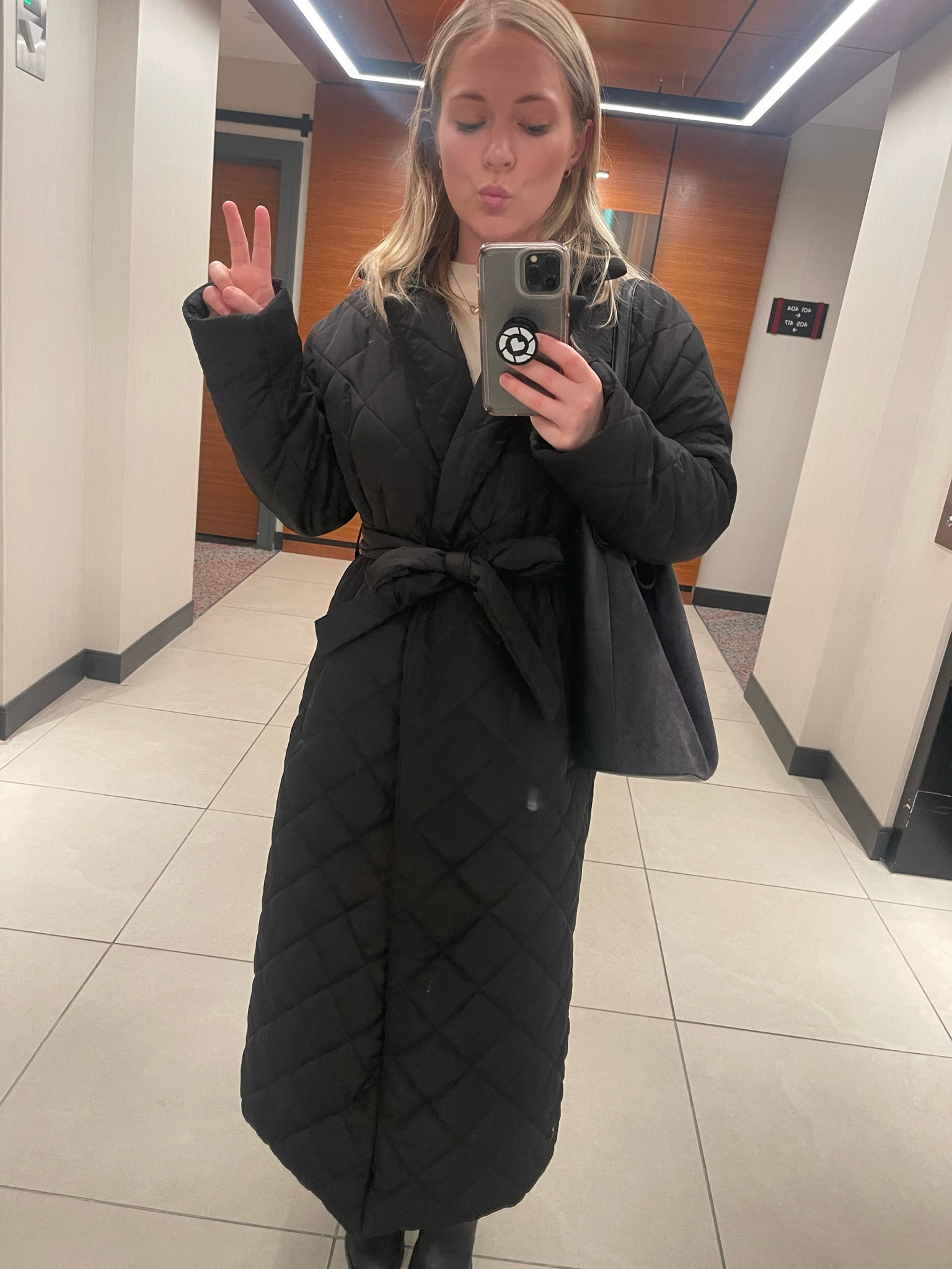 Love this longline quilted jacket from FashionPass! Super warm, feels trendy, and I like the tie at the waist 🖤 needed a trendy update for February! Honorable mention to my J. Crew suede bucket bag that has carried me from the fall through winter. 

#LTKSeasonal #LTKstyletip #LTKMostLoved