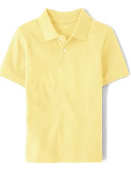 Boys Uniform Pique Polo - new yellow | The Children's Place