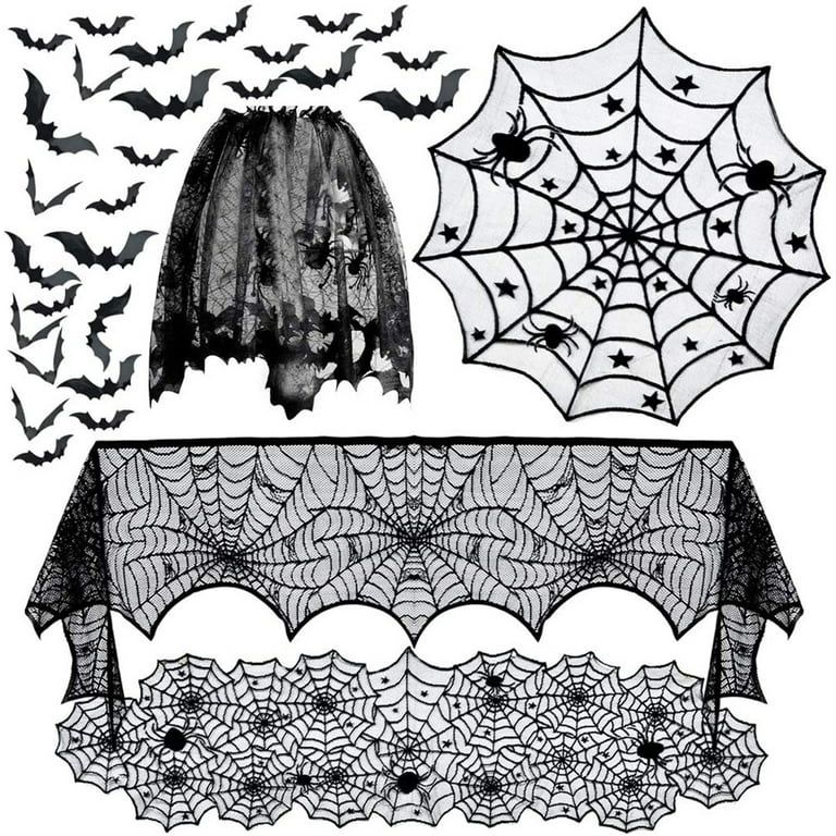 Duobla 5pack Halloween Decorations Table Cover Fireplace Mantel Scarf Spiderweb | Walmart (US)