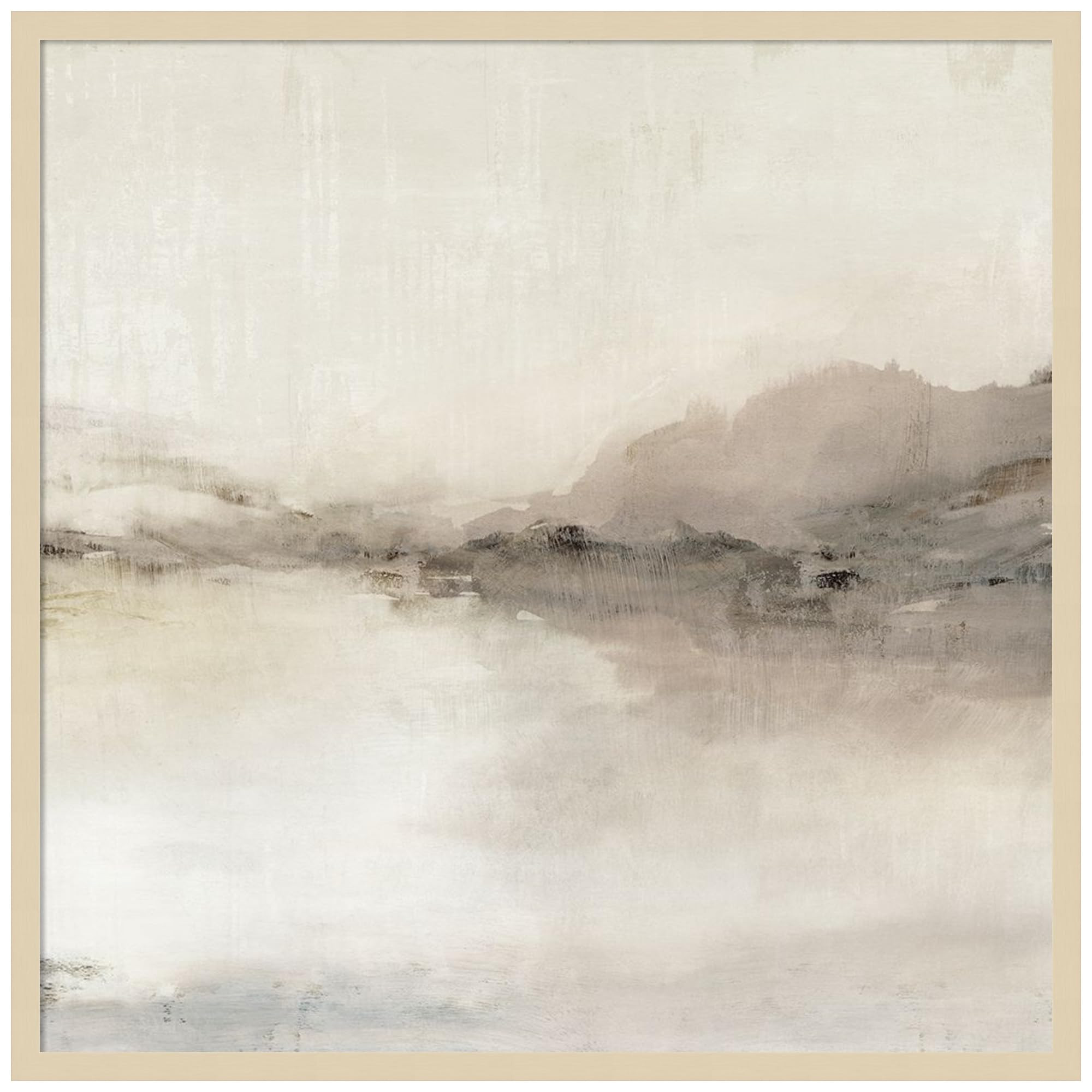 Amanti Art Framed Wall Art Print 33x33 Blush Horizon II by Isabelle Z, Landscapes Wall Art, Moder... | Amazon (US)