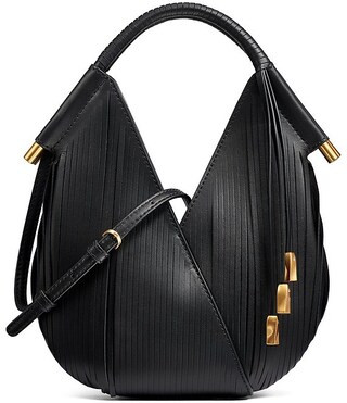 Donna Karan Baldwin Micro Fringe Laser Cut Leather Shoulder Bag | Dillard's | Dillard's