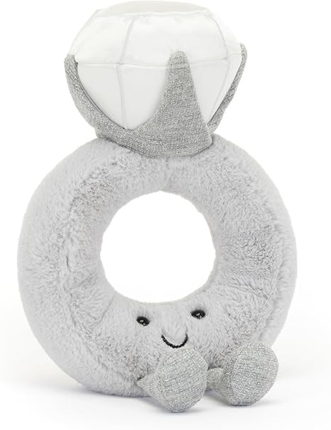 Jellycat Amuseables Diamond Ring Stuffed Toy, 8 inches - Wedding Ring Plush - Engagement and Wedd... | Amazon (US)