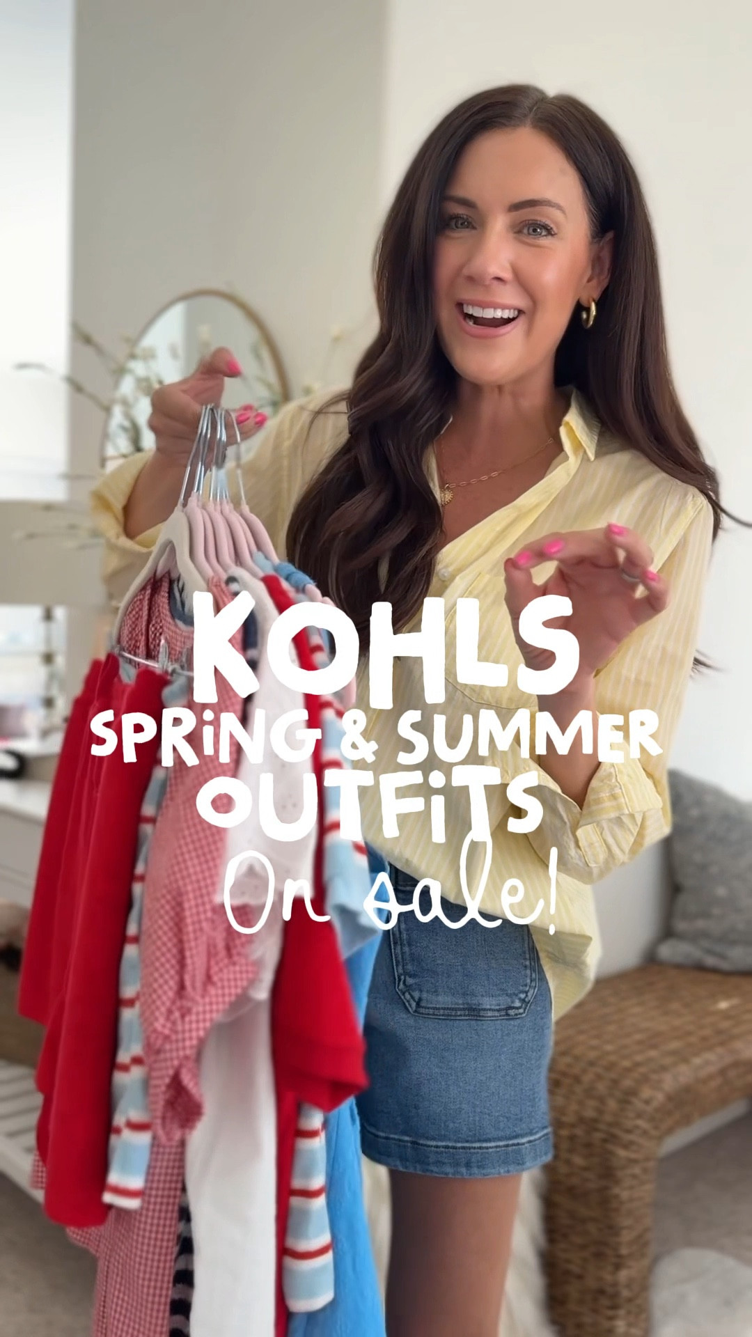 Comment DETAILS to shop @kohls spring & summer mix + match outfits on sale! The new sets are ADORABLE😍 #kohlspartner
.
.
SIZING-
Terry button up tops-medium
Terry shorts-small
Blue eyelet dress-small
Red gingham top-small
White blouse-xs
Striped tank-small
Denim shorts-2, run tts
Yellow blouse-small 
Gingham linen vest-small
.
.
#kohls 

#LTKSaleAlert #LTKmomlife #LTKSeasonal