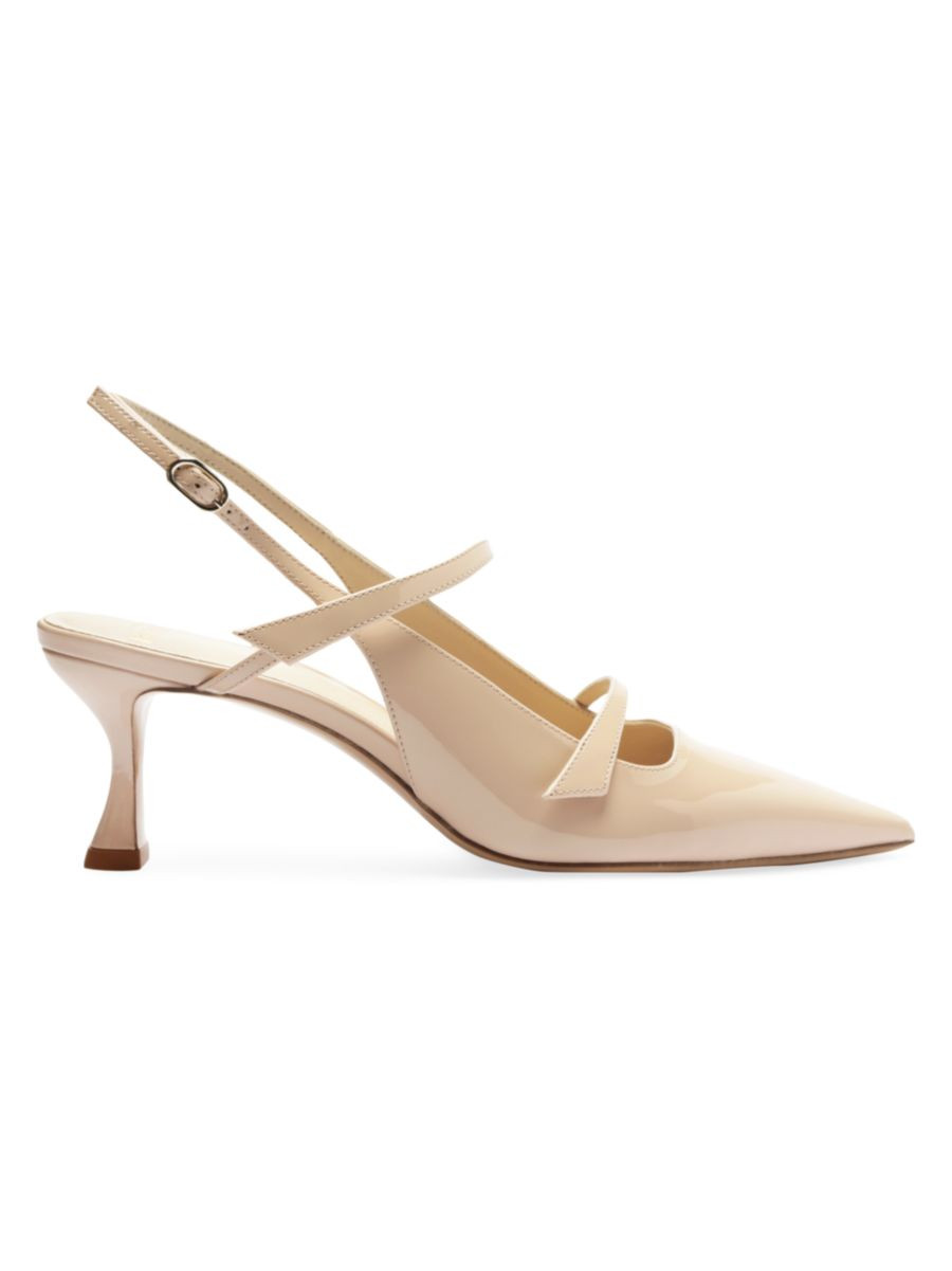 Tita 60MM Patent Leather Slingback Pumps | Saks Fifth Avenue
