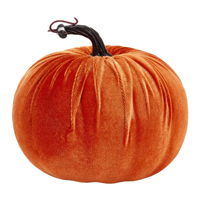 8pcs Artificial Velvet Stacked Pumpkin Tower Halloween Thanksgiving Decoration Fake Pumpkins Stac... | Walmart (US)