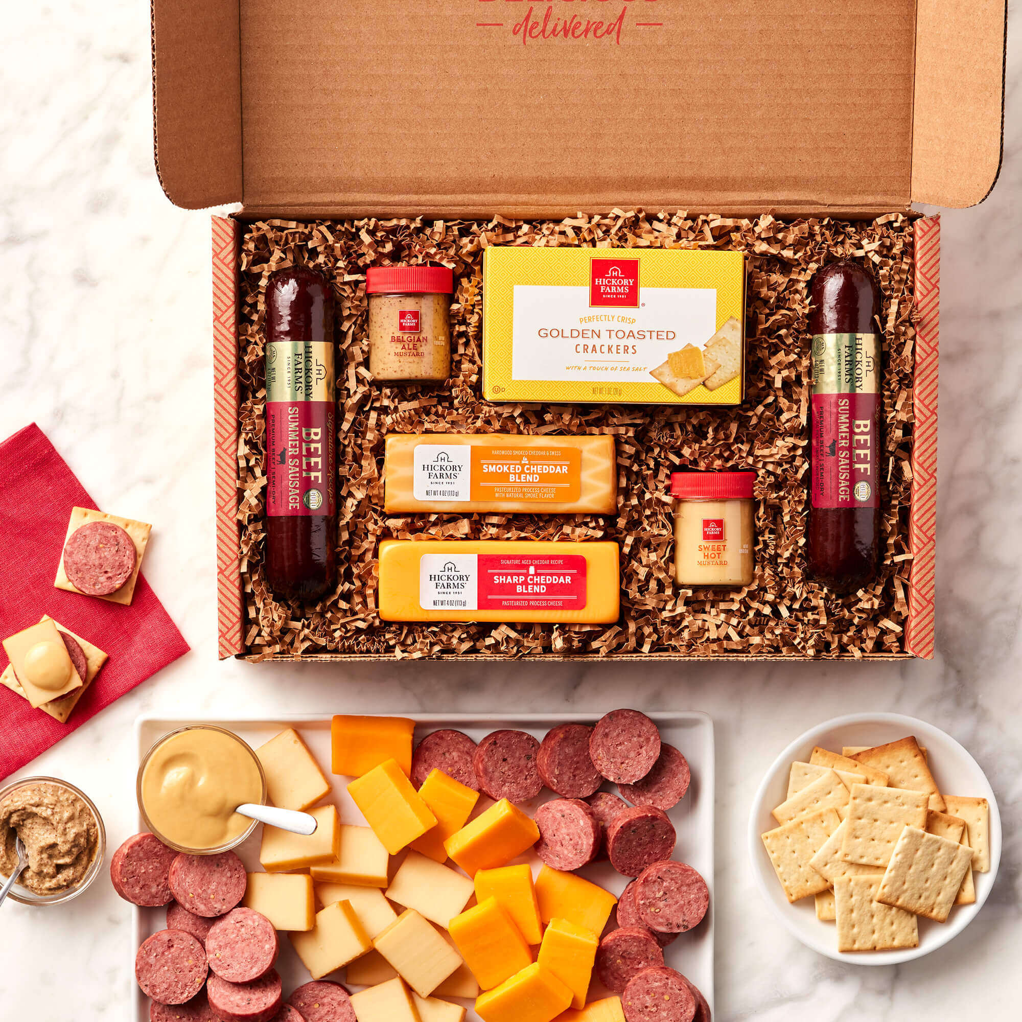 Beef Summer Sausage Gift Box | Gourmet Cheese Gifts | Hickory Farms | Hickory Farms