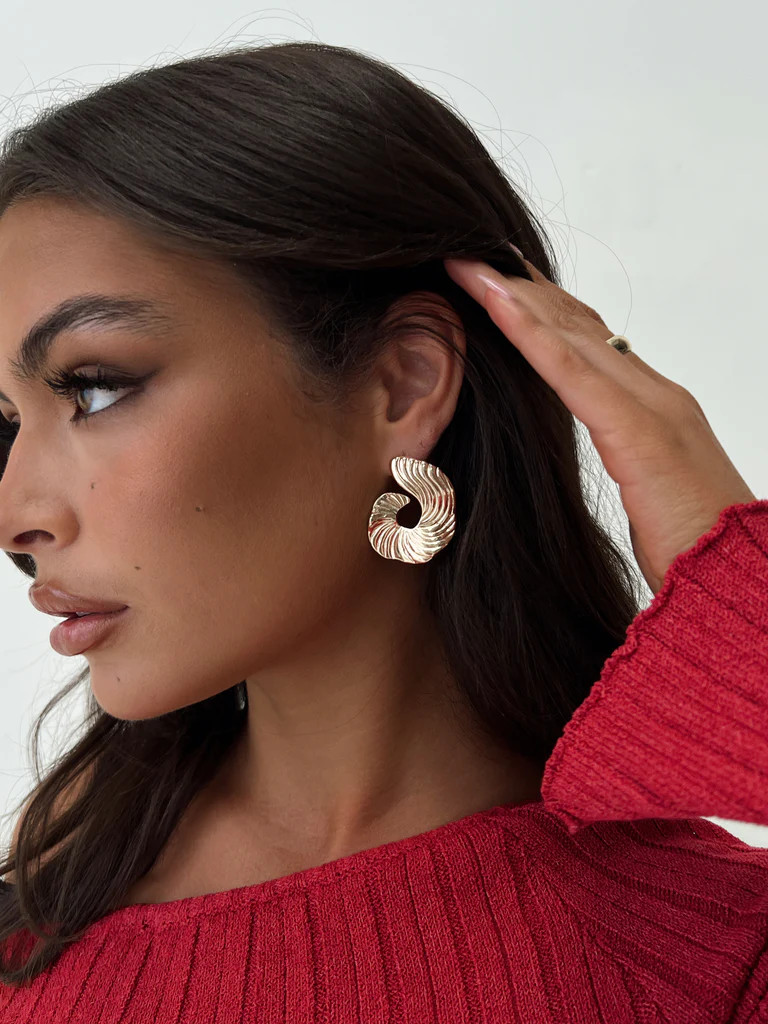 Moving On Earrings Gold | Princess Polly US