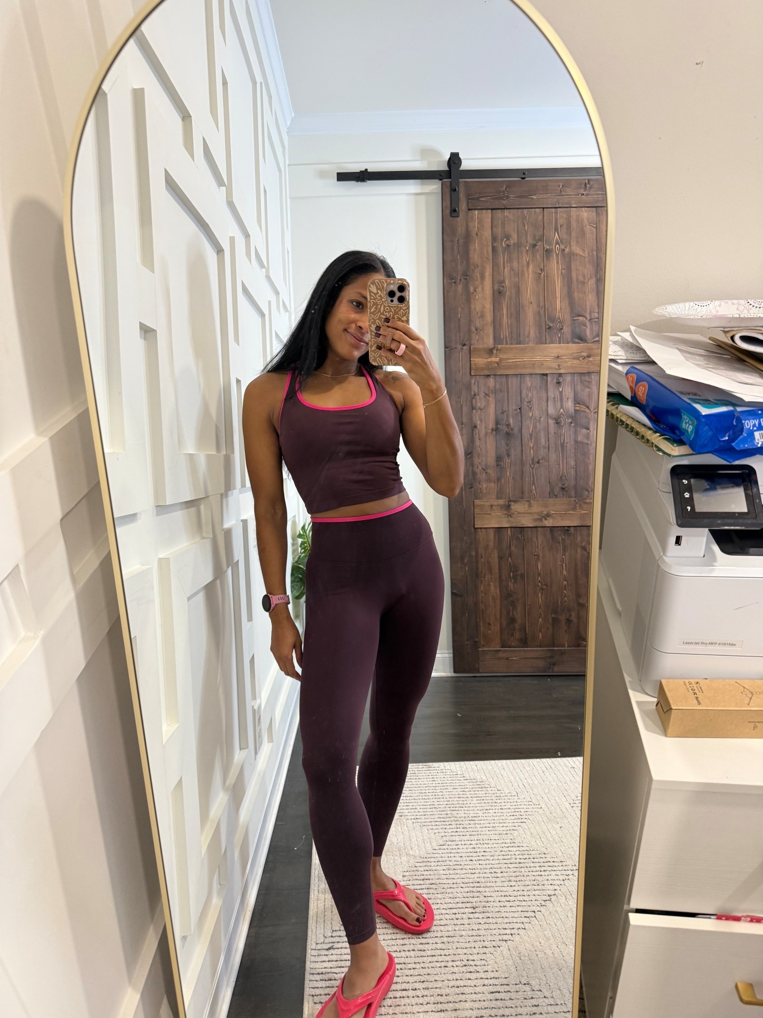 Love this set! Wearing a small in the top and bottoms. #Fabletics #ColorBlock #FableticsPartner #Workoutset #bootyscrunchleggings 

#LTKootd #LTKfitnessgoals #LTKActive