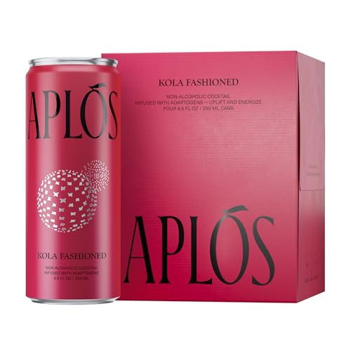 Aplós Arise Canned Kola Fashioned Non-Alcoholic Cocktail, Formulated with Adaptogens to Help with Stress & Mood Boosting, Low Calorie, No Added Sugar Beverage (8.5 fl oz. 12-pack) | Amazon (US)