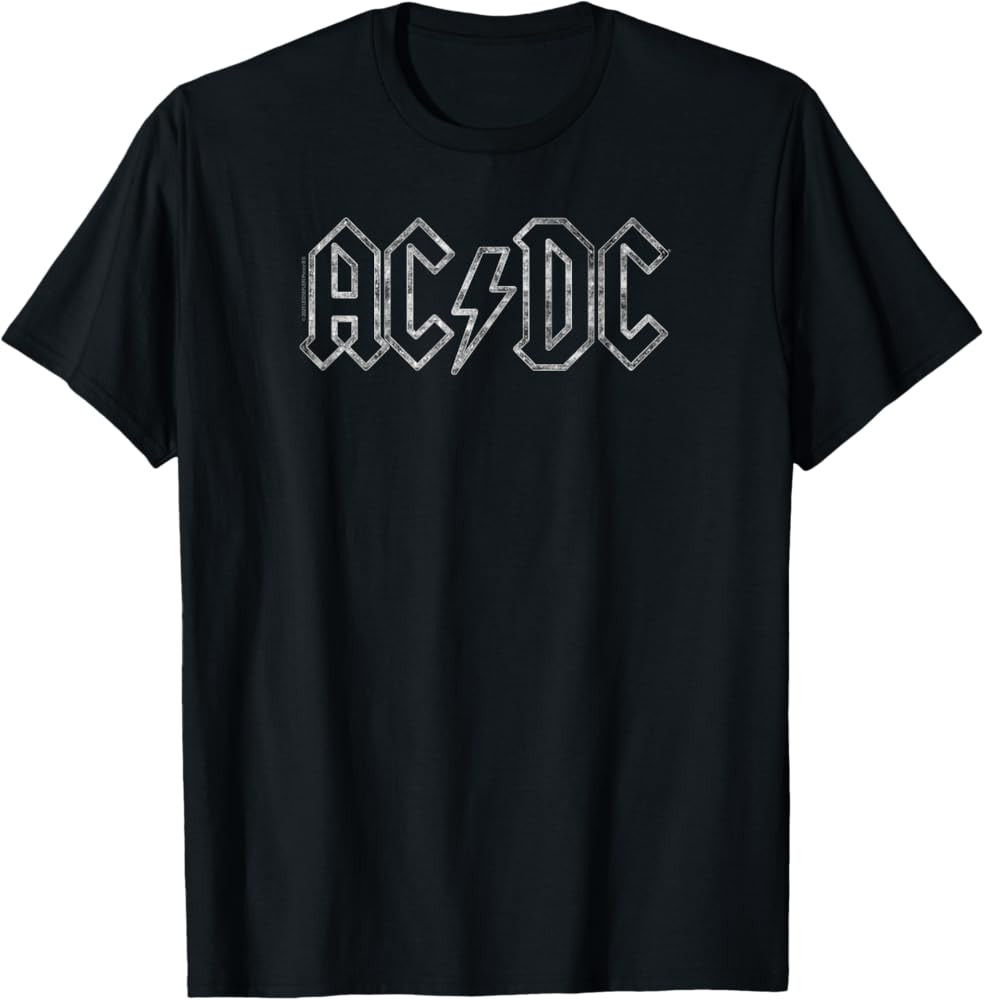 AC/DC Rock Music Band Jagged Logo T-Shirt | Amazon (US)