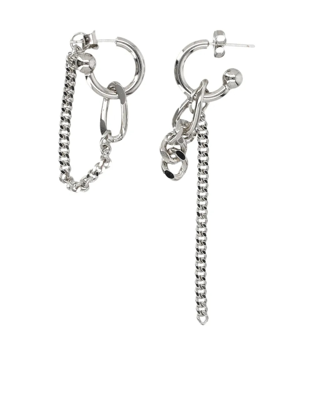 Justine ClenquetAmon chain-hoop earrings | Farfetch (CN)