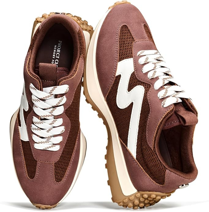 Project Cloud Lighweight Trendy Lace Up Fashion Sneakers for Women (Lecco) | Amazon (US)