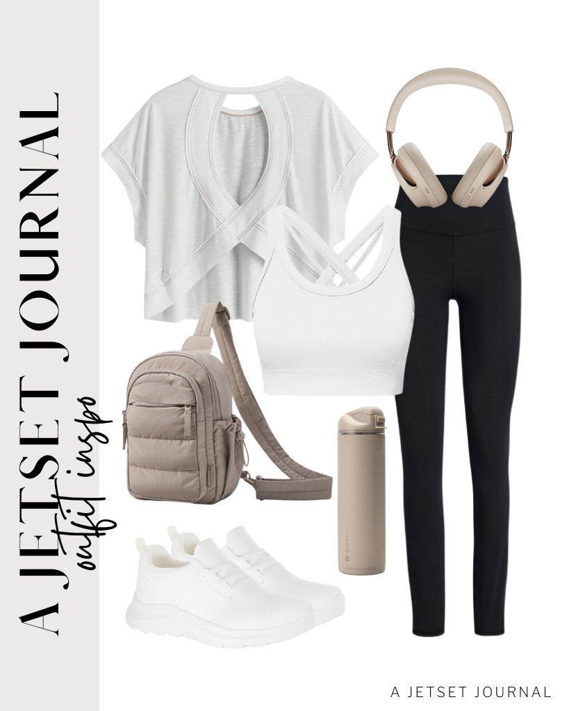 This cute white workout top from SOLY HUX and a padded top combination are perfect for these buttery-soft leggings. Pair them with Amazon Essentials lightweight trainer sneakers and a BAGSMART small sling bag. 

#LTKSeasonal #LTKSaleAlert #LTKTravel
 

 