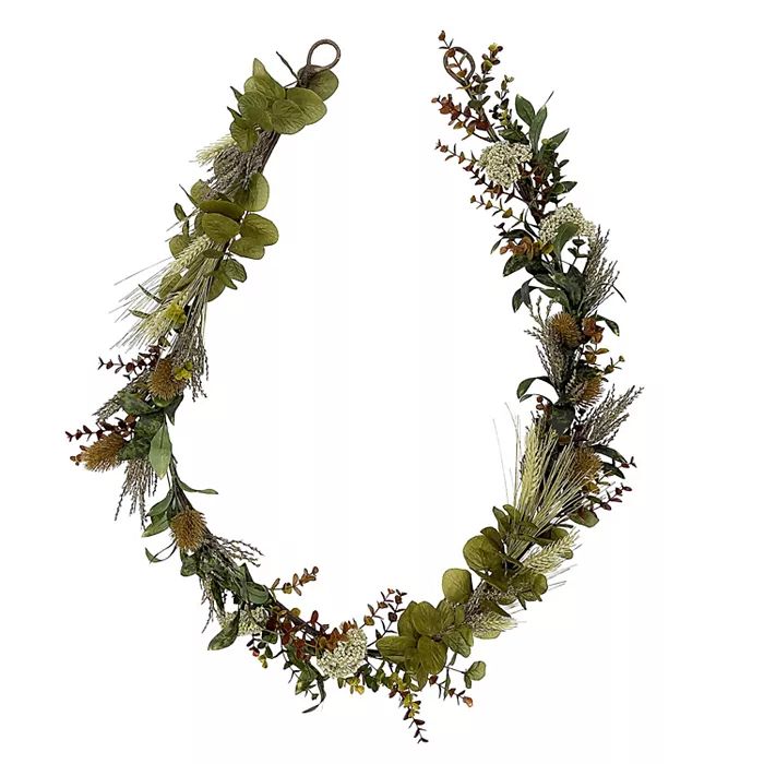 Sonoma Goods For Life® Artificial Wheat Eucalyptus Garland | Kohl's