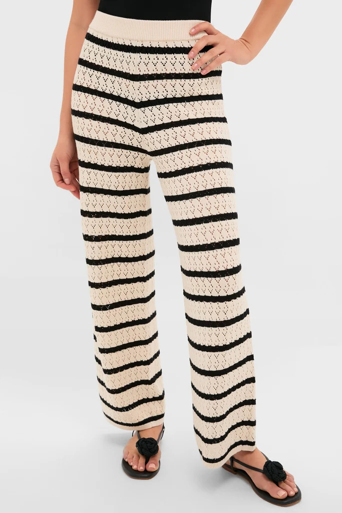 Black & Tan Stripe Portimao Pants | Tuckernuck (US)