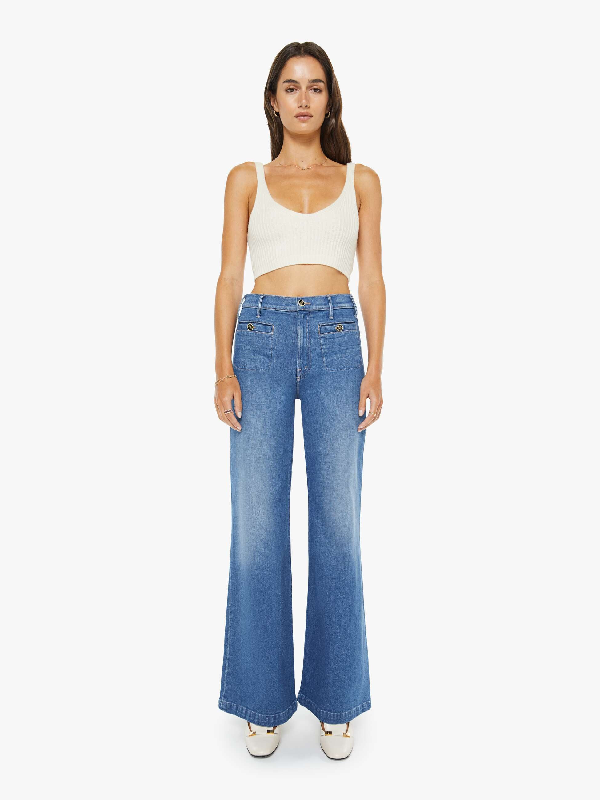 The Stashed Hustler Roller Sneak - Whisk Me Away | Mother Denim