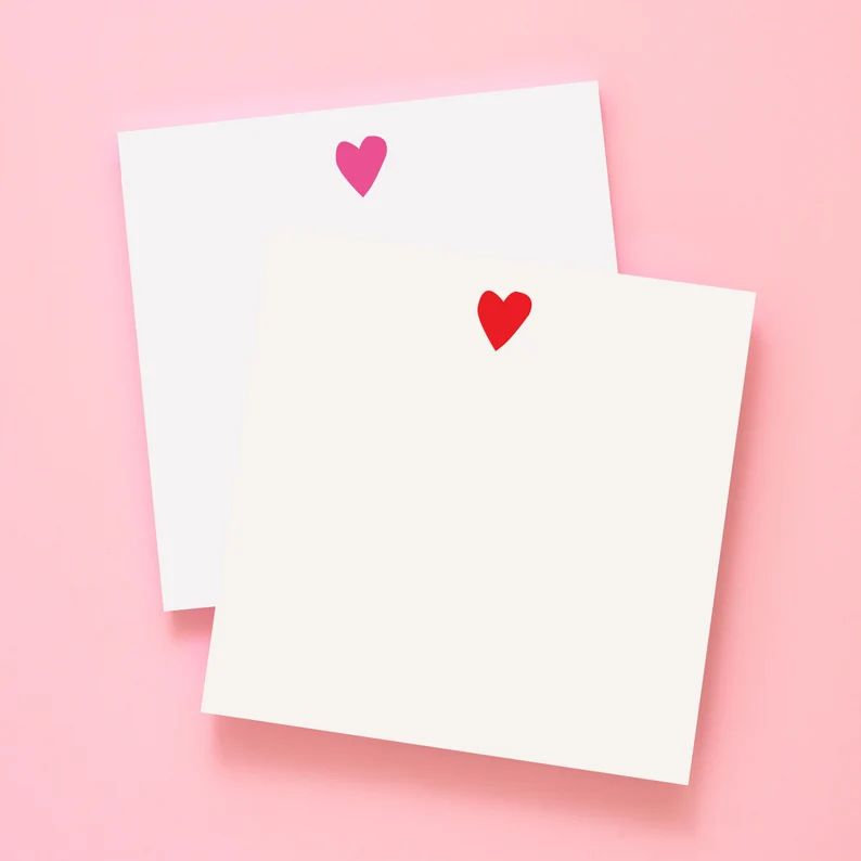 Heart Square Notepad Valentine's Notepad Teacher - Etsy | Etsy (US)