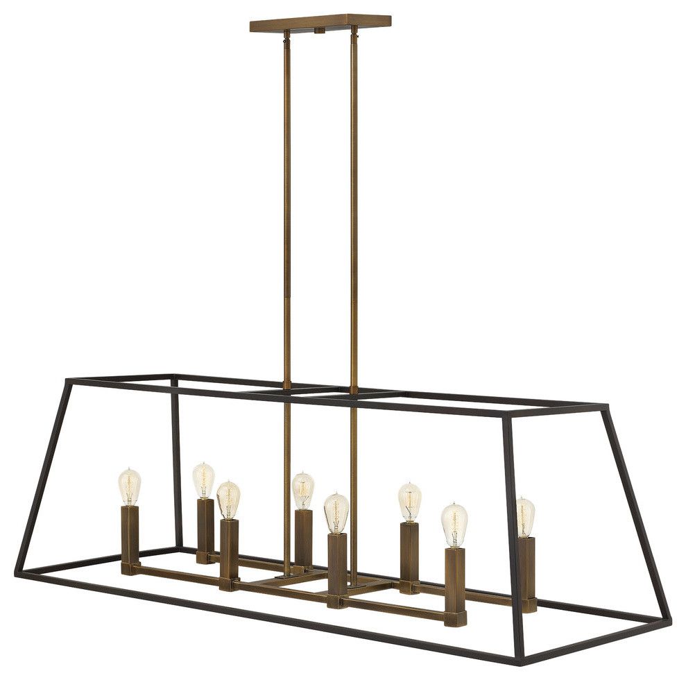 https://www.houzz.com/product/28462323-fulton-foyer-stem-hung-linear-bronze-transitional-chandeliers | Houzz 