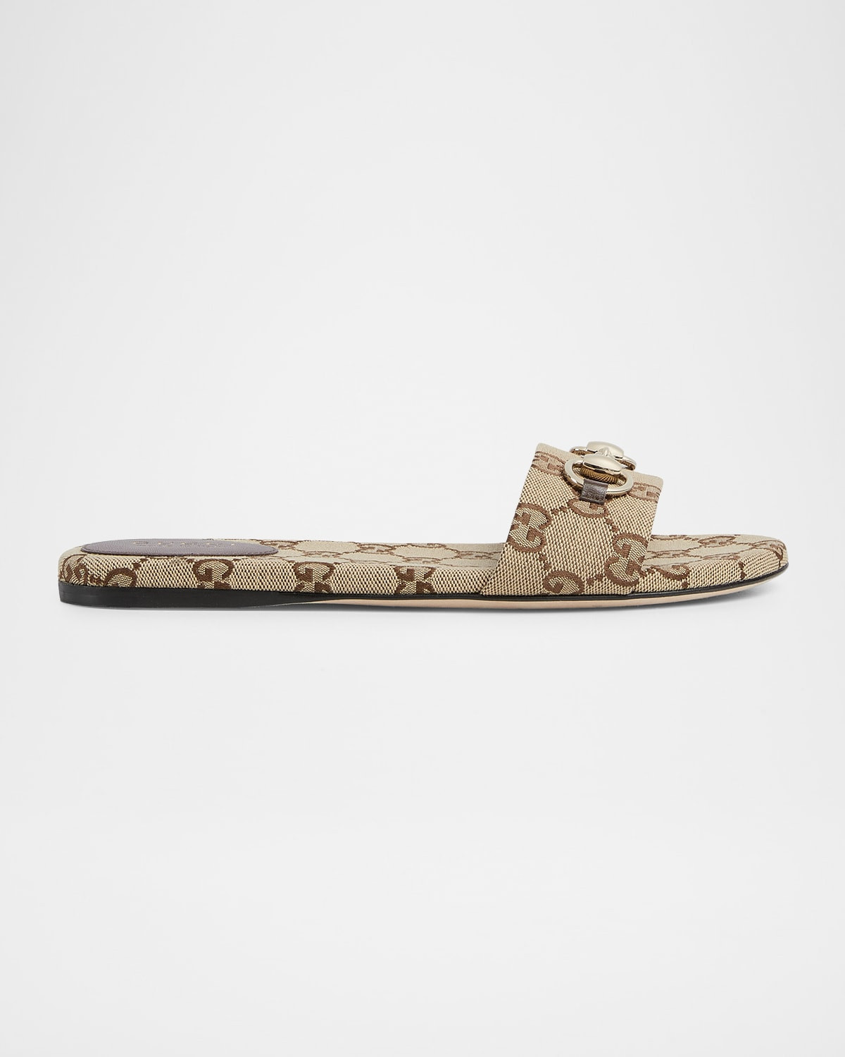 GG Canvas Siaga Slide Sandals | Neiman Marcus