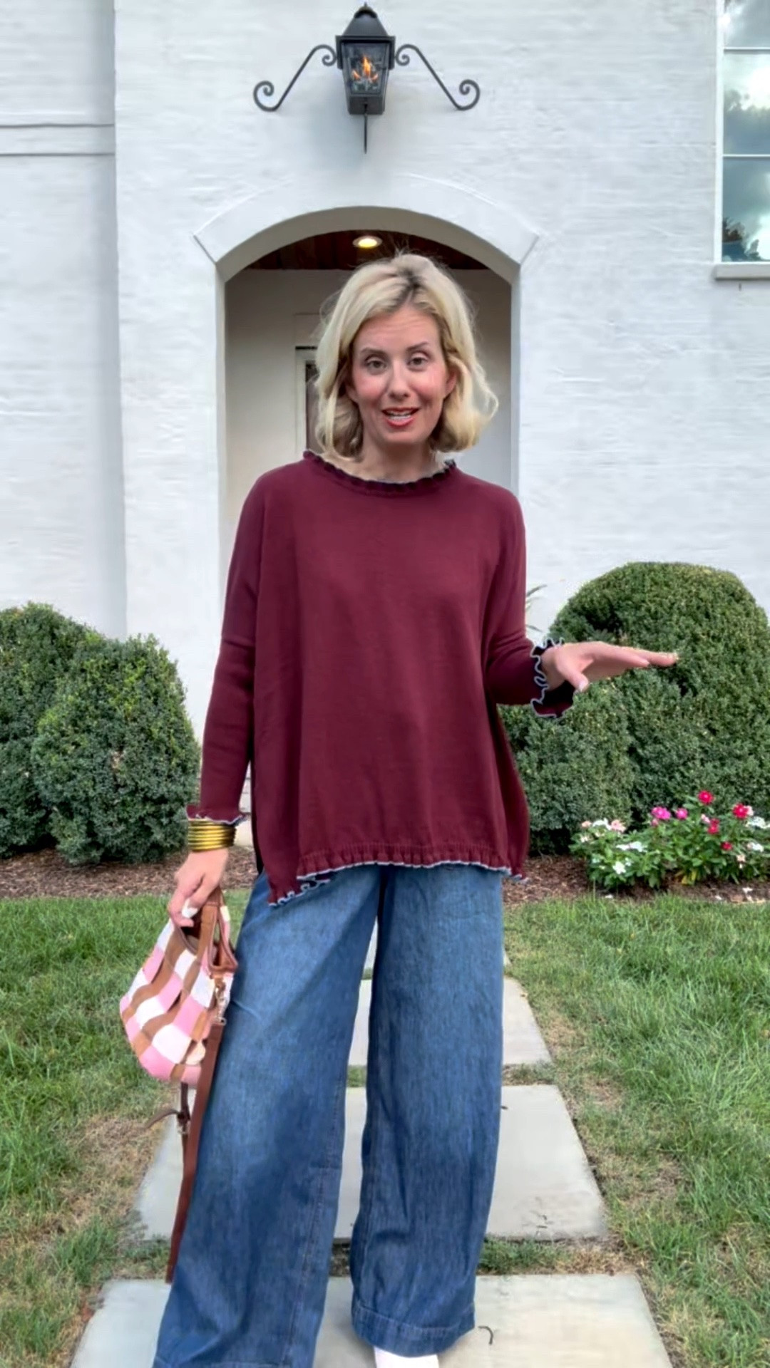 This sweater is what me made me fall in love with Mersea! 

Catalina Ruffle Sweater - o/s
Drawstring Jeans - xs
Murphy Mini Jeans - 26
Frenchie Wide Leg pants - xs 
Loafers - 7.5 (sized 1/2 down)

*code Catherine15 at Mersea

#LTKdayinmylife #LTKootd #LTKmomlife