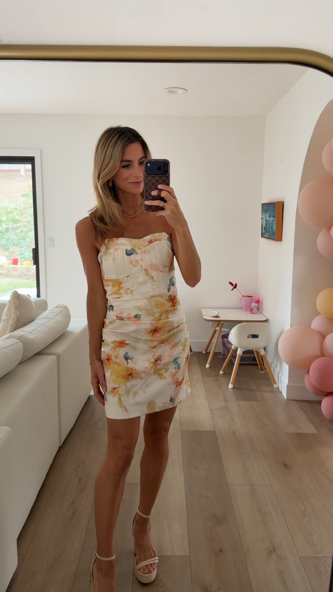 Last of the birthday celebrations! Wore this pretty spring dress for my birthday brunch! It’s very spacious in the chest area. Wearing a small here, would have tried XS if they had it. But the small fit good everywhere else! 
Use TENLEY35 on @VICI 

Brunch dress, spring dress, mini cocktail dress

#LTKgrwm #LTKdayinmylife #LTKOver40