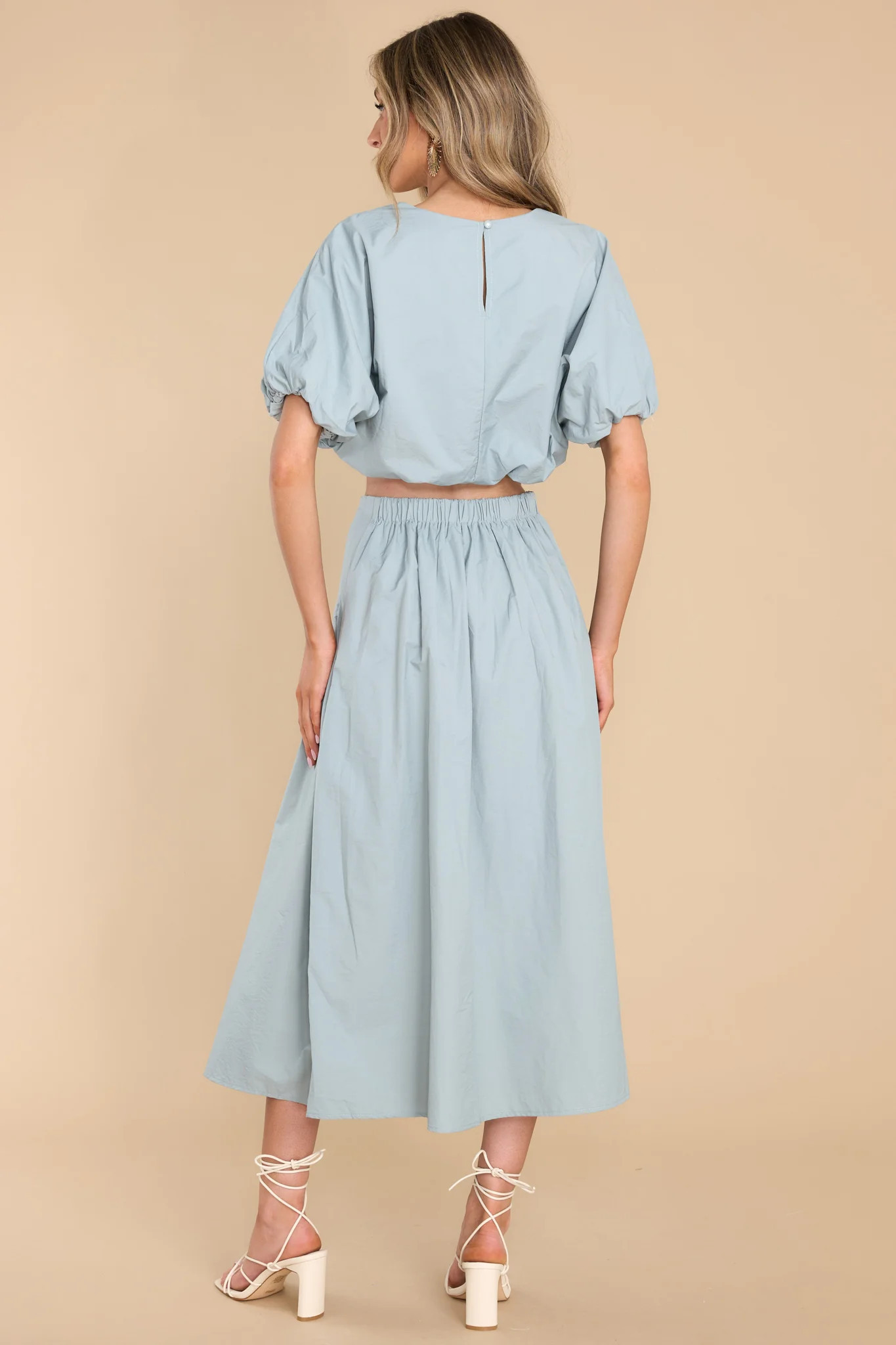 Freedom Calls Dusty Blue Two Piece Set | Red Dress 