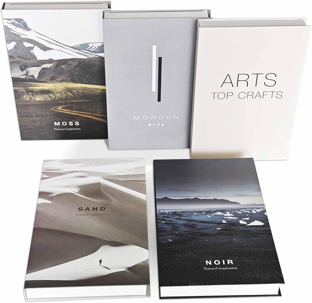 IFLQYA Decorative Books for Home Decor - Set of 5 Faux Books for Entry Table, Coffee Table, Books... | Amazon (US)