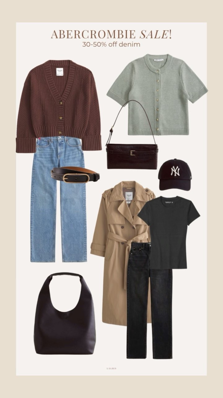 Abercrombie sale happening now - 8/11!
30-50% off denim and 20% off most everything else

fall clothes, outfit ideas, affordable finds, what to wear, casual outfits, shoulder bag, belt,  jeans, sweaters, trench coat, Stefana Silber 

 #LTKSaleAlert #LTKFindsUnder100 #LTKStyleTip