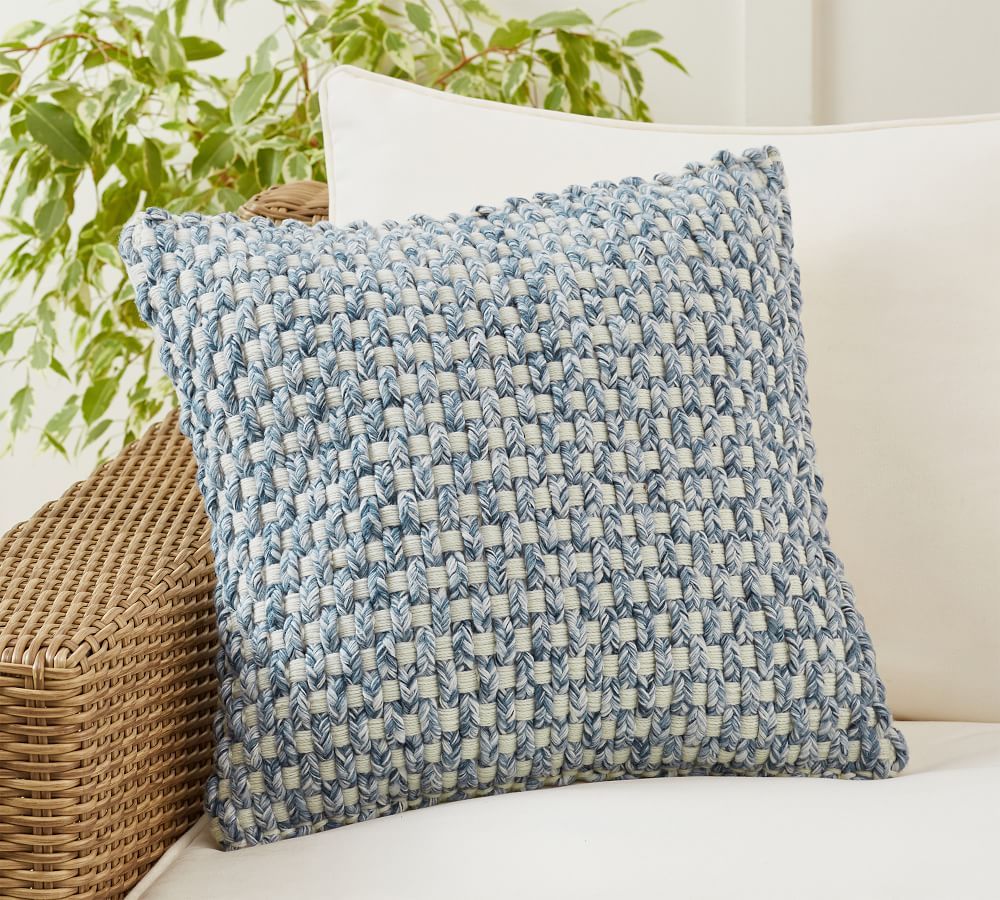 Cadyn Textured Indoor/Outdoor Pillow | Pottery Barn (US)