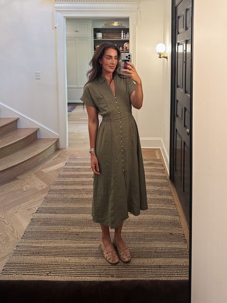 I love an easy summer dress (this one is from Zara), linked everything else below! I paired with mesh flats that I got from Anthro (now out of stock in this color) but I linked a very convincing double take from Amazon that’s 1/3 of what I paid 👀 

#LTKShoeCrush #LTKSeasonal #LTKStyleTip