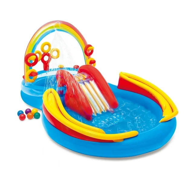 IntexInflatable Rainbow Ring Play Center PoolUSD$59.69(4.6)4.6 stars out of 5 reviews5 reviewsPri... | Walmart (US)