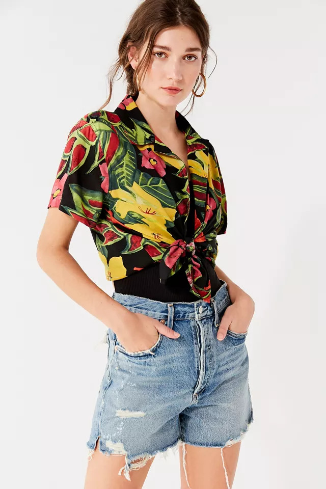 AGOLDE Dee Super High-Rise Denim Short – Ricochet | Urban Outfitters (US and RoW)