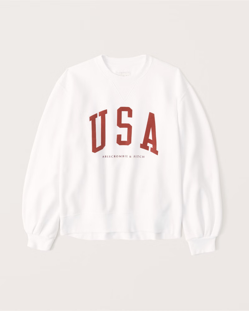 Boyfriend Crew Sweatshirt | Abercrombie & Fitch (US)
