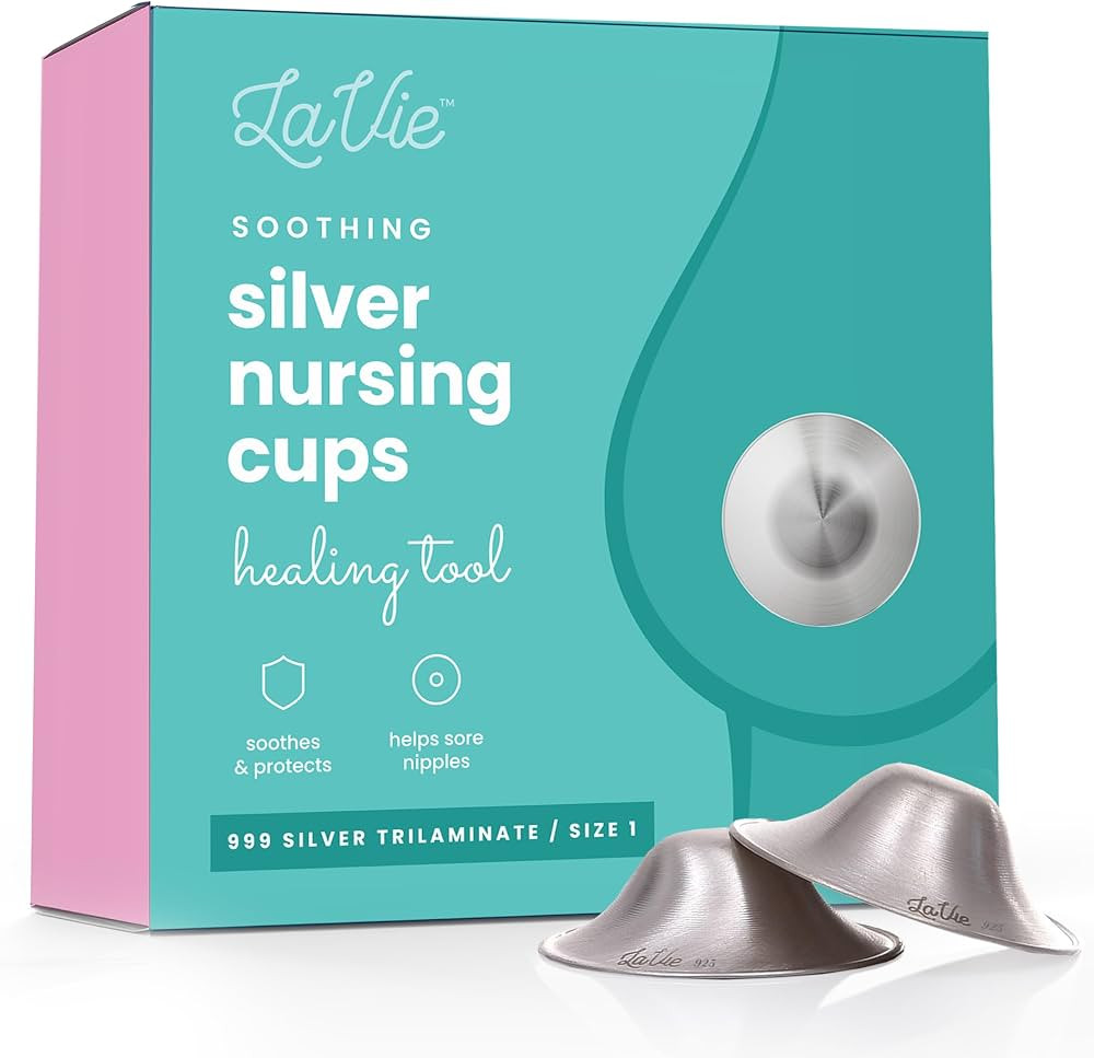 LaVie Silver Nursing Cups, Soothing Protection for Nursing Nipples of Newborns, Calming Relief fo... | Amazon (US)