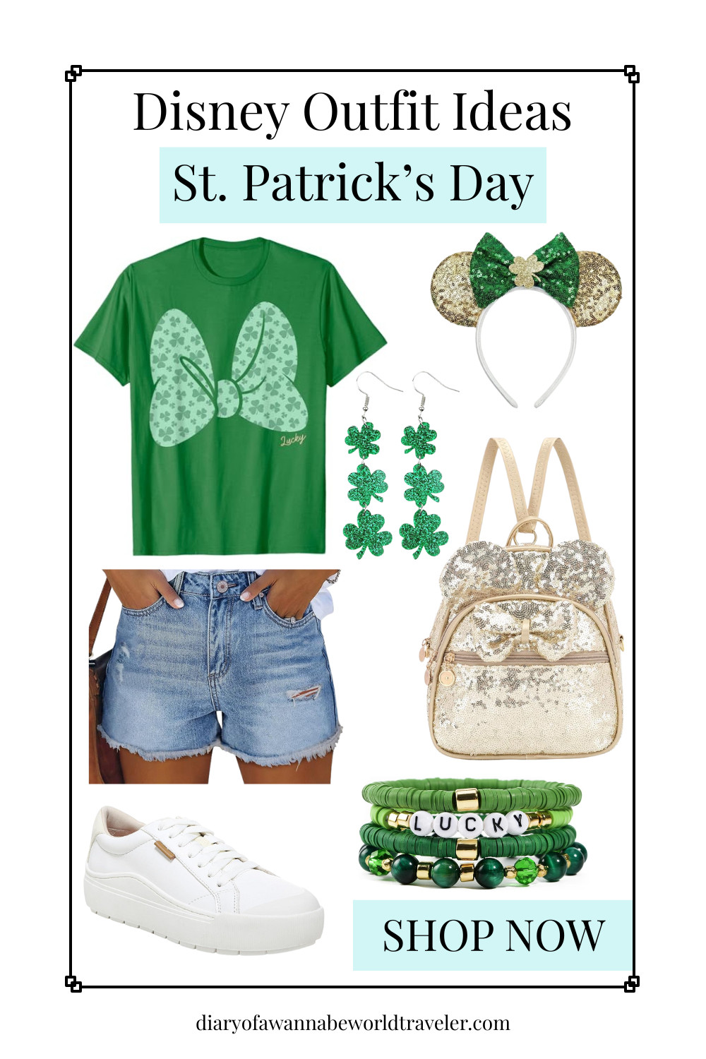 This Minnie-inspired St. Patrick’s Day Disney outfit is playful, festive, and perfect for Disney fans! 🍀🐭 With green details and subtle Minnie touches, this look is great for celebrating St. Patrick’s Day at Magic Kingdom, Disneyland, or EPCOT. Comfortable, cute, and photo-ready for a full park day. Shop the full Minnie-inspired St. Patrick’s Day Disney look below!

St. Patrick’s Day Disney outfit, Minnie St. Patrick’s outfit, green Disney outfit, Disneybound holiday outfit, Disney trip outfit, cute Disney outfit, comfy Disney outfit, festive Disney style, Disney vacation outfits, holiday park outfit 

 #LTKootd #LTKSeasonal #LTKTravel