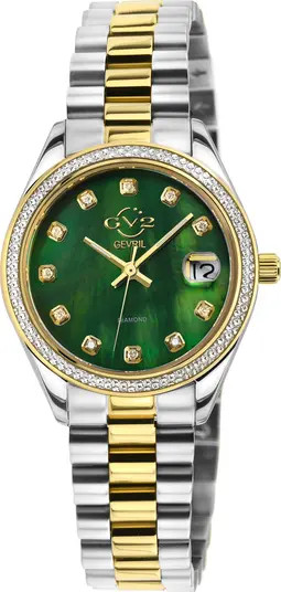 Turin Swiss Diamond Bracelet Watch, 32mm - 0.15ct. | Nordstrom Rack