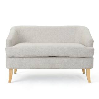 Sheena Beige Polyester 2-Seater Loveseat 14486 - The Home Depot | The Home Depot
