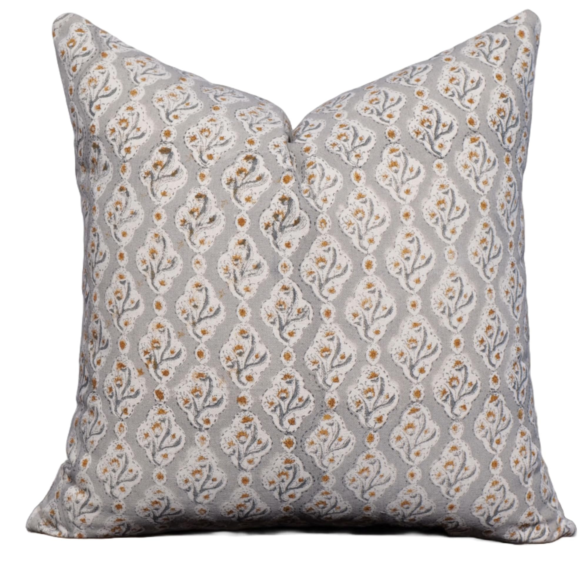 Block Print Duck Canvas Pillow Cover, 20x20 Inch Decorative Handmade Vintage Fall Pillow Covers f... | Amazon (US)