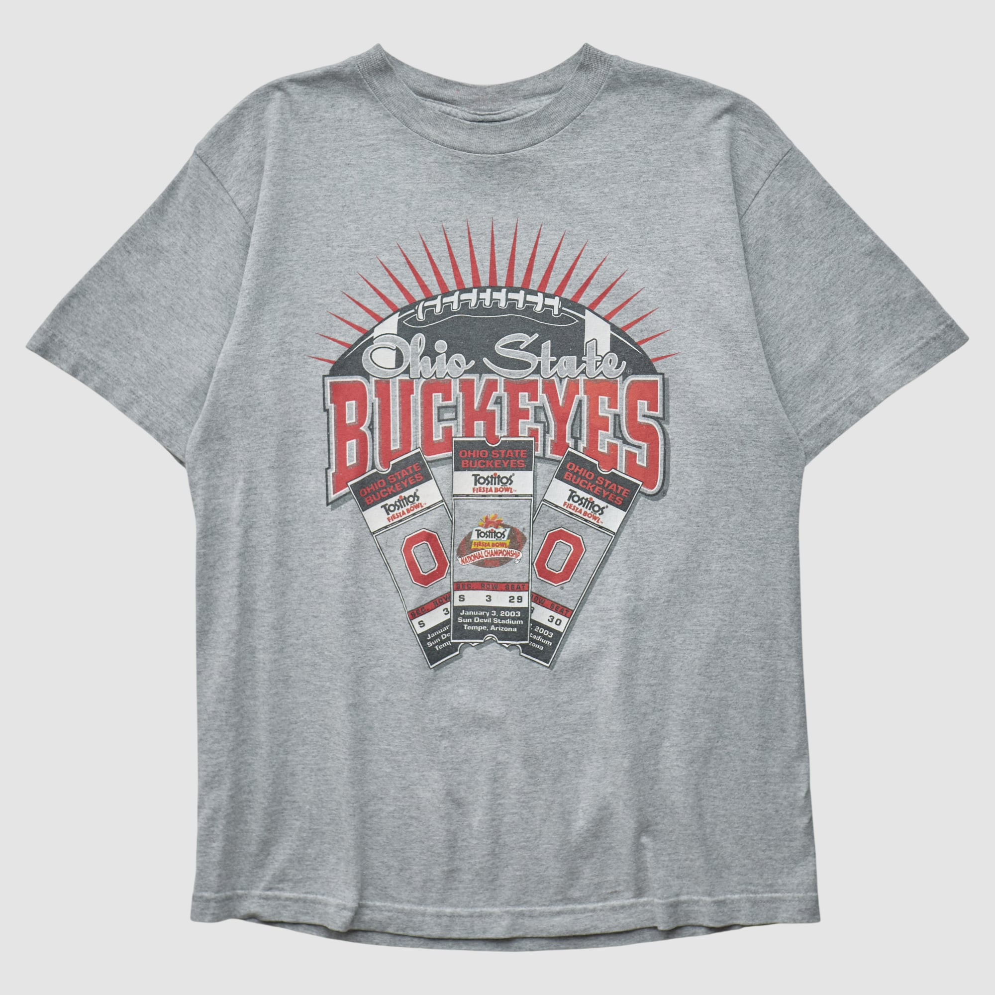 Ohio State Buckeyes Champs 2000s T-shirt - Heather Gray - S by Fanatics Real Vintage | Fanatics