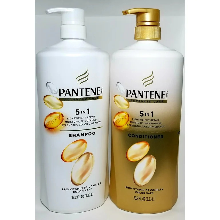 Set Pantene Advanced Care Shampoo and Conditioner 5 in 1 Lightweight Repair Moisture, Smoothness,... | Walmart (US)