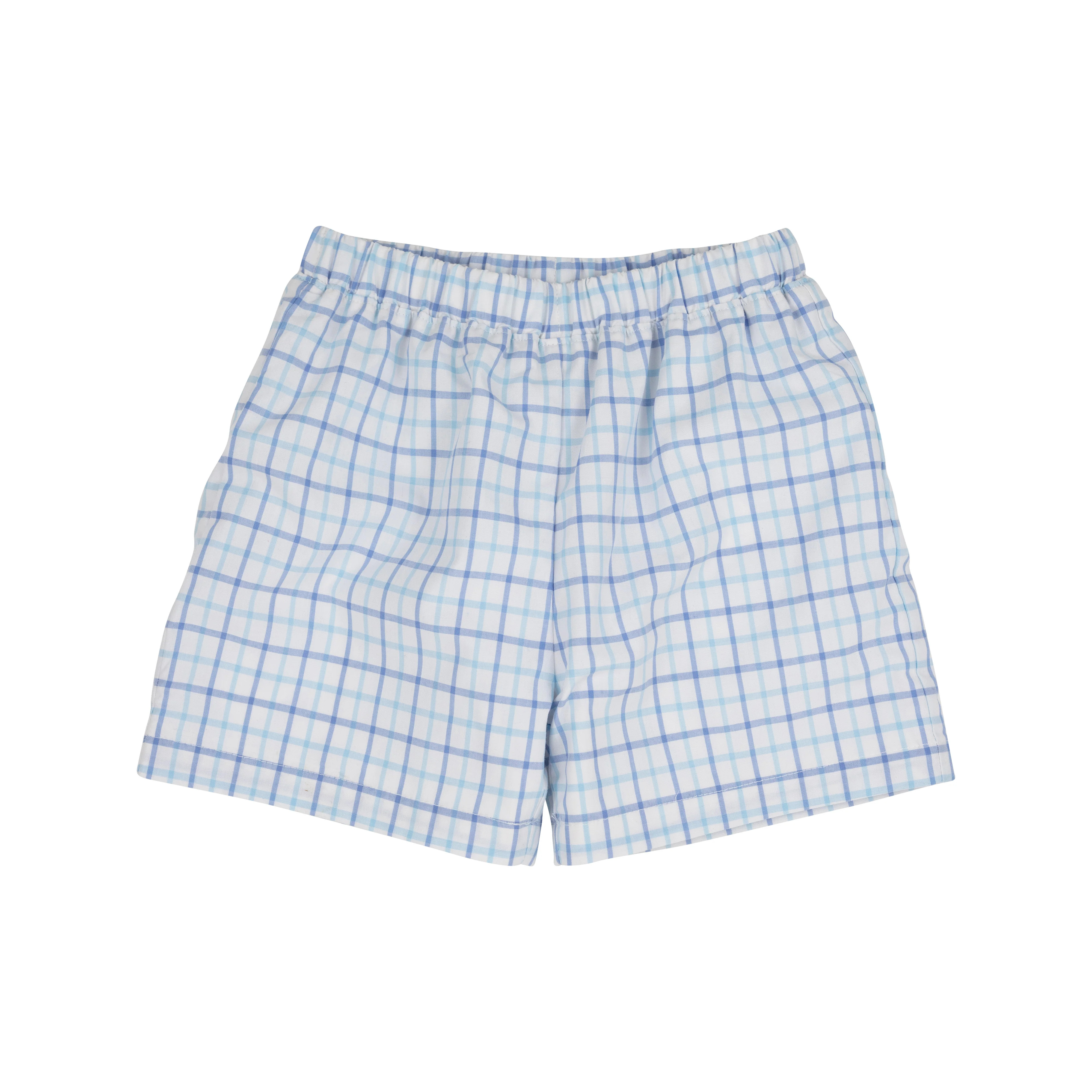 Shelton Shorts - Park City Periwinkle Chandler Check | The Beaufort Bonnet Company
