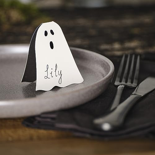 Ginger Ray Halloween Ghost Paper Place Cards Party Table Decorations 6 Pack | Amazon (US)